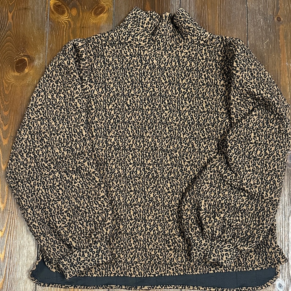 Zara Women’s Cheetah Print Turtleneck